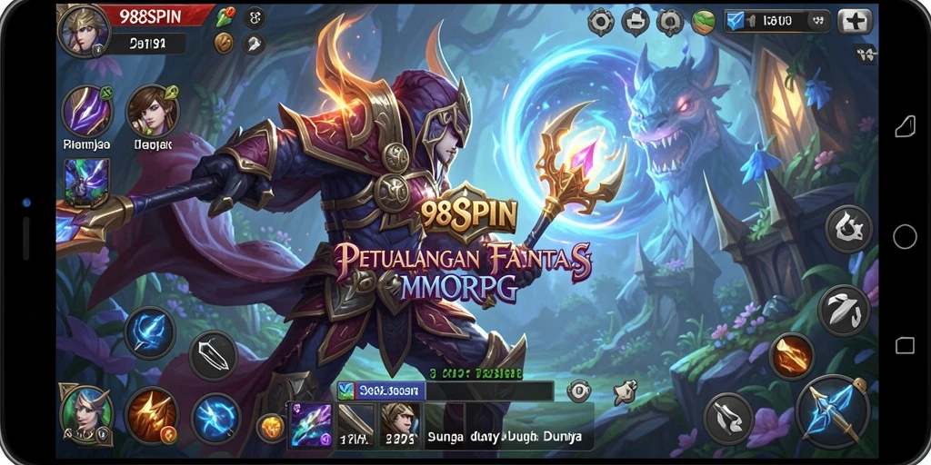 Screenshot gameplay 988SPIN yang menampilkan aksi seru dalam MMORPG.