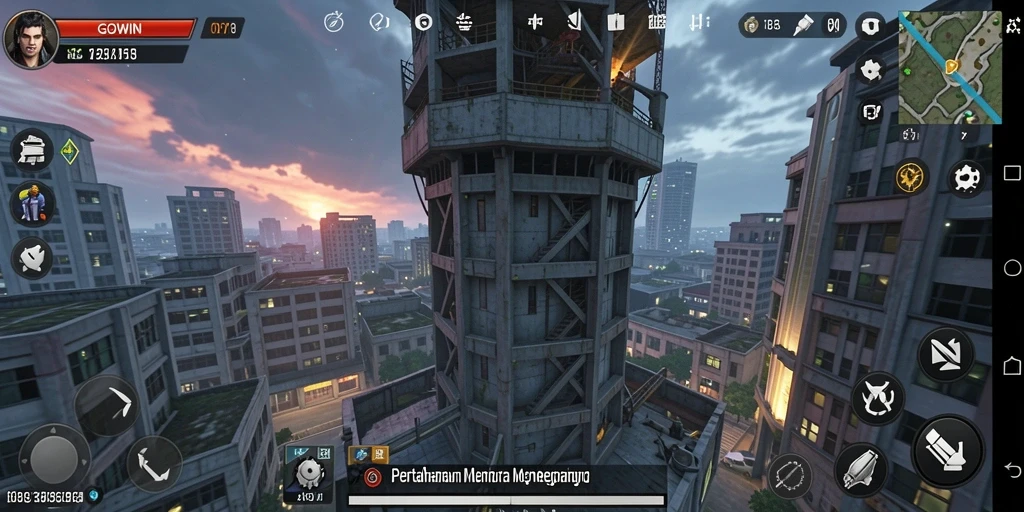 GOWIN menampilkan gameplay menara pertahanan yang intens dan strategis.