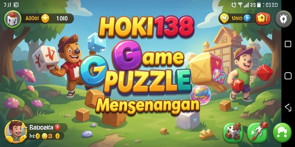 Tampilan gameplay menarik HOKI138 saat menyelesaikan puzzle.