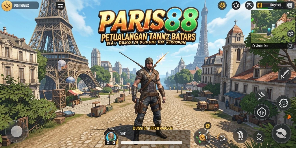 Gameplay PARIS88 yang menakjubkan di dunia terbuka.