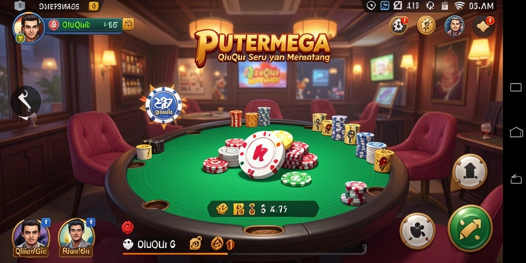 Screenshot menarik dari gameplay intens QiuQiu di PUTERMEGA.