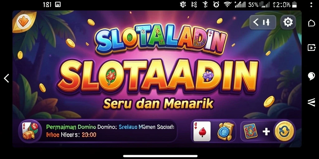 Tampilan gameplay seru dalam SLOTALADIN yang memikat.